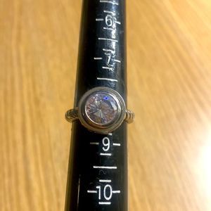 Vintage rings| vintage sterling silver rose cut pillow diamond cable ring